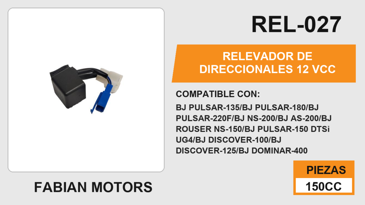 RELEVADOR DE DIRECCIONALES 12 Vcc