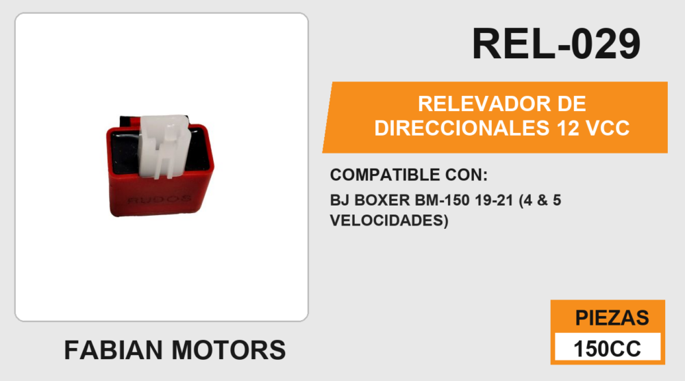 RELEVADOR DE DIRECCIONALES 12 Vcc