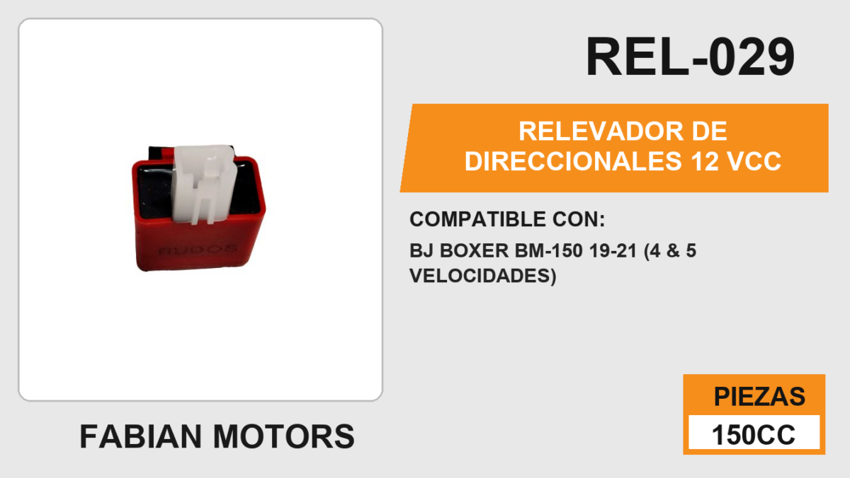 RELEVADOR DE DIRECCIONALES 12 Vcc