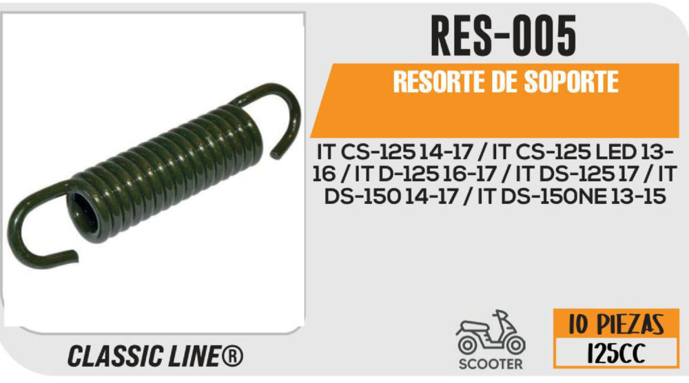 RESORTE DE PARADOR CENTRAL