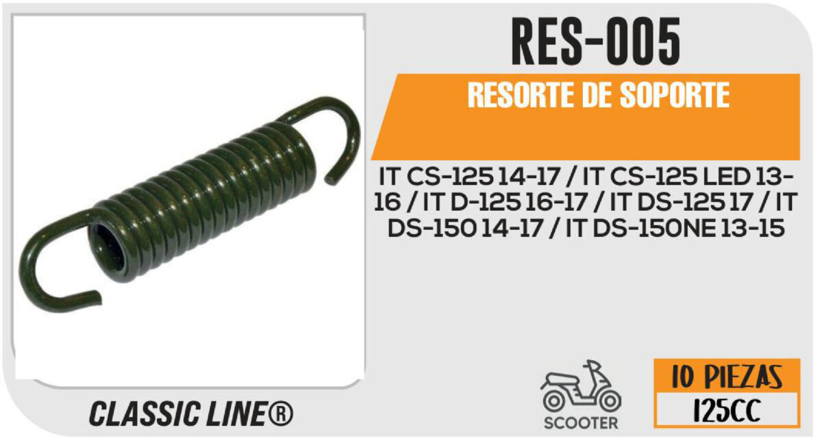 RESORTE DE PARADOR CENTRAL