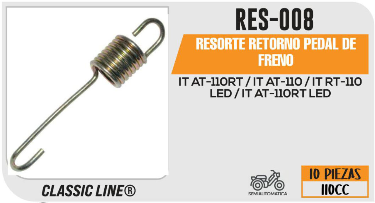 RESORTE RETORNO PEDAL DE FRENO
