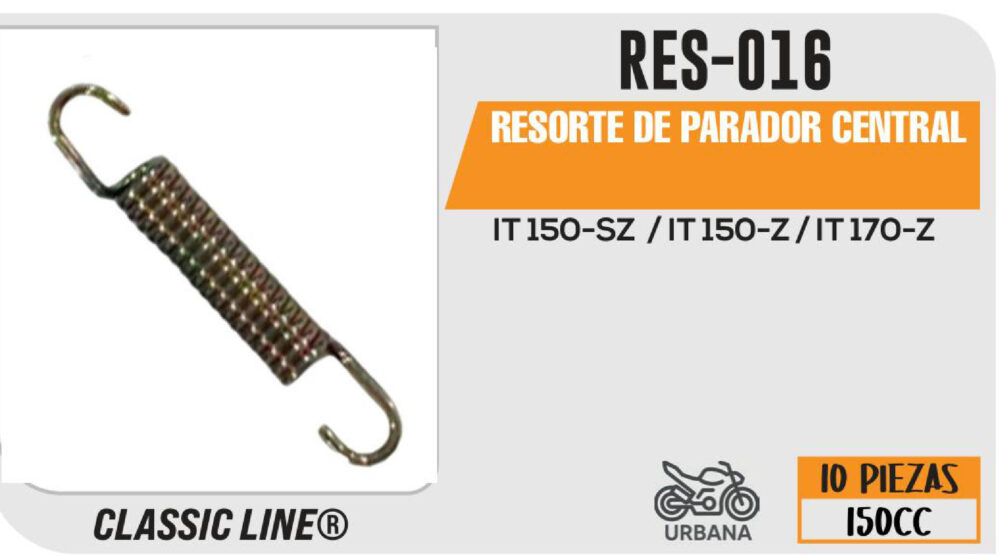 RESORTE DE PARADOR CENTRAL