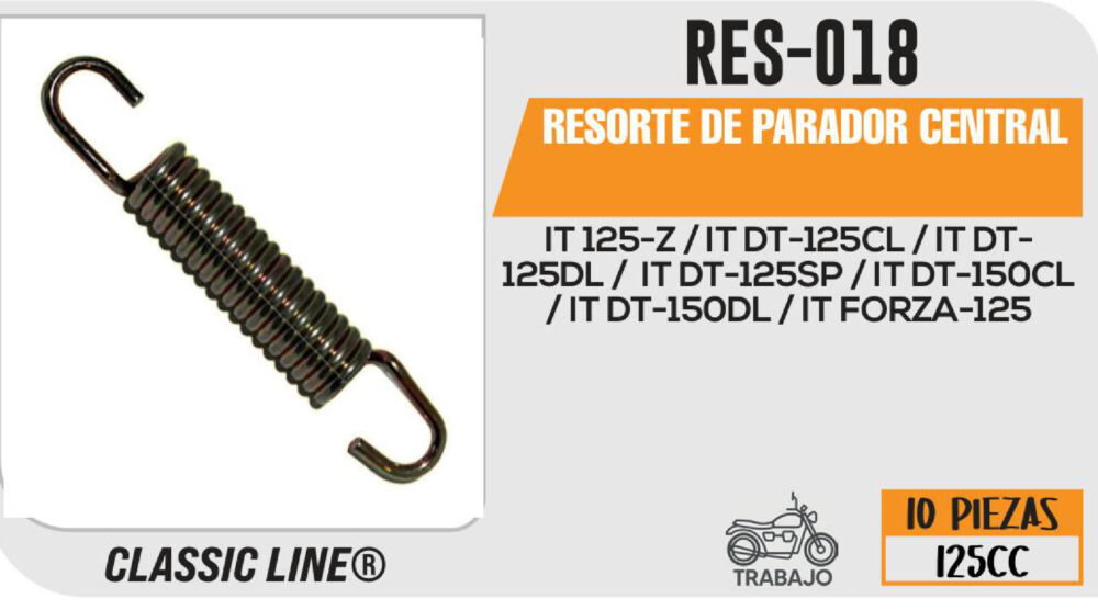 RESORTE DE PARADOR CENTRAL