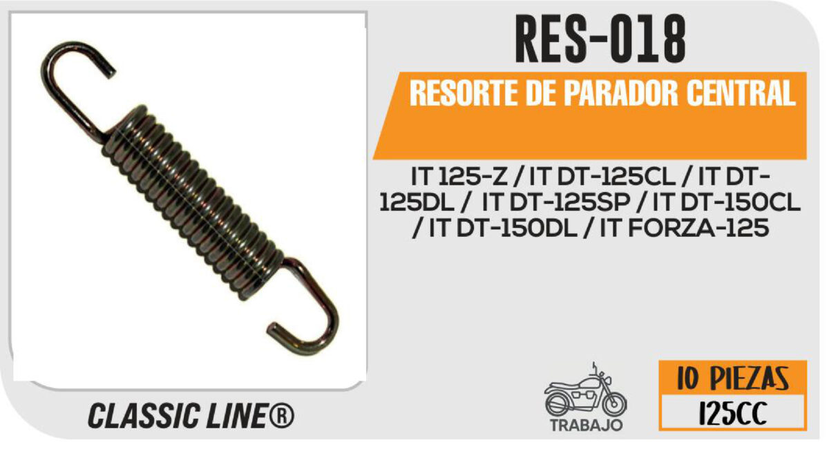 RESORTE DE PARADOR CENTRAL