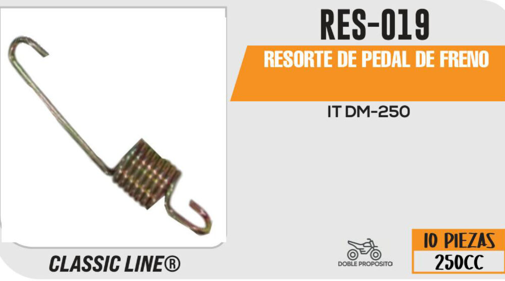 RESORTE DE PEDAL DE FRENO