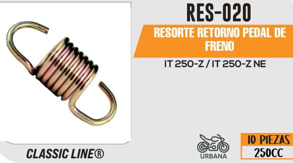 RESORTE RETORNO PEDAL DE FRENO