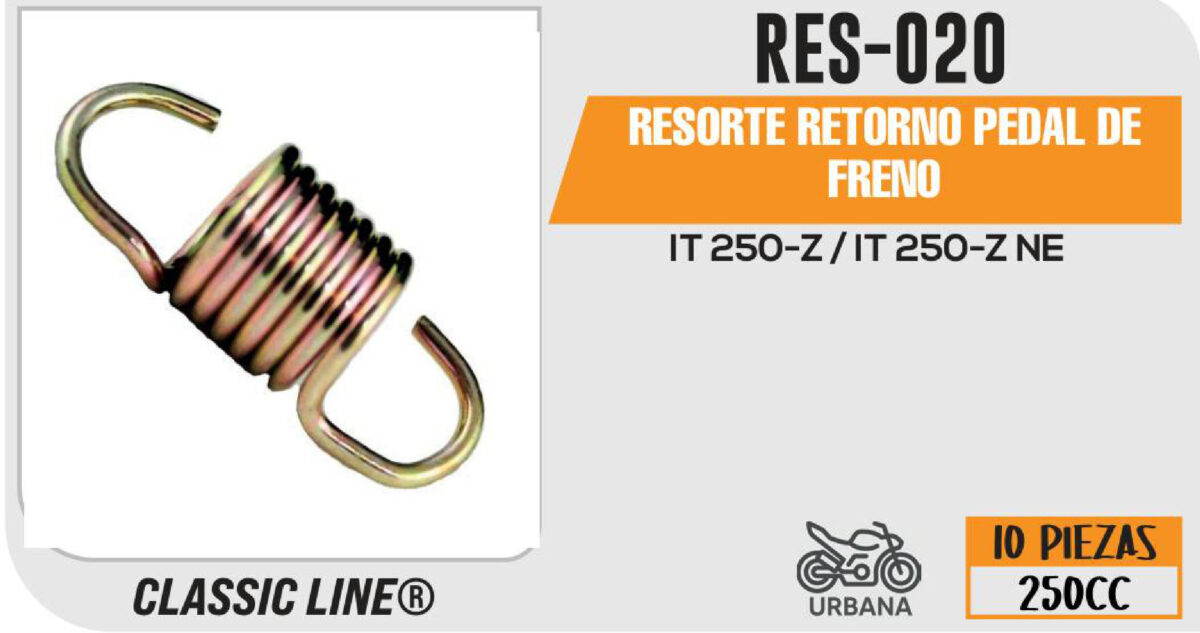 RESORTE RETORNO PEDAL DE FRENO