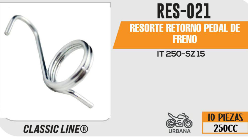 RESORTE RETORNO PEDAL DE FRENO