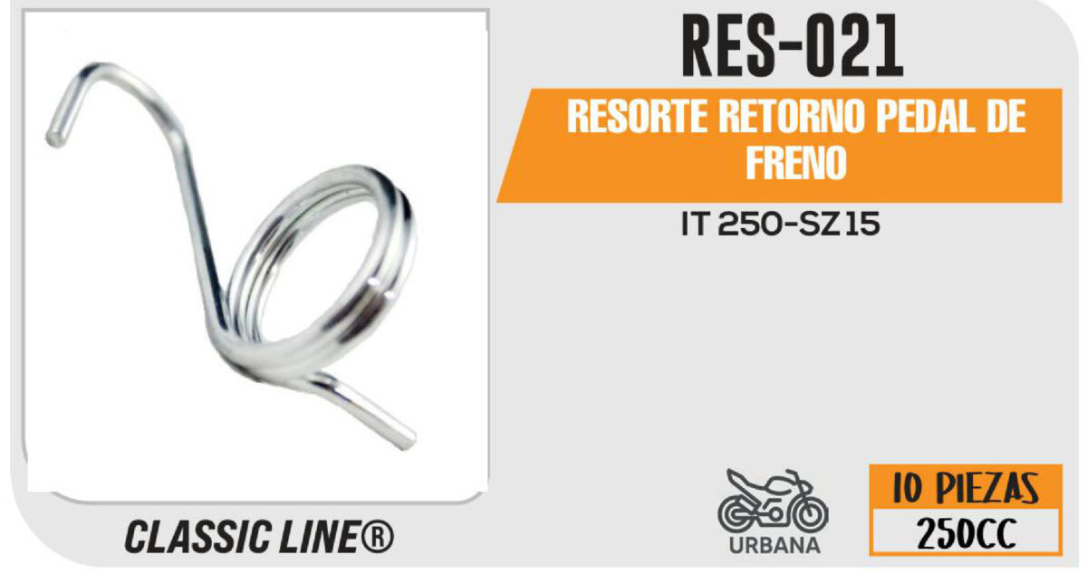 RESORTE RETORNO PEDAL DE FRENO