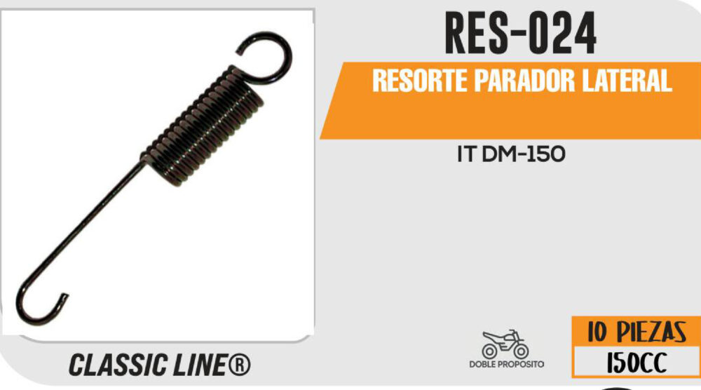 RESORTE PARADOR LATERAL