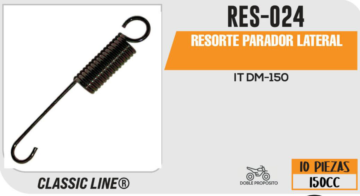 RESORTE PARADOR LATERAL
