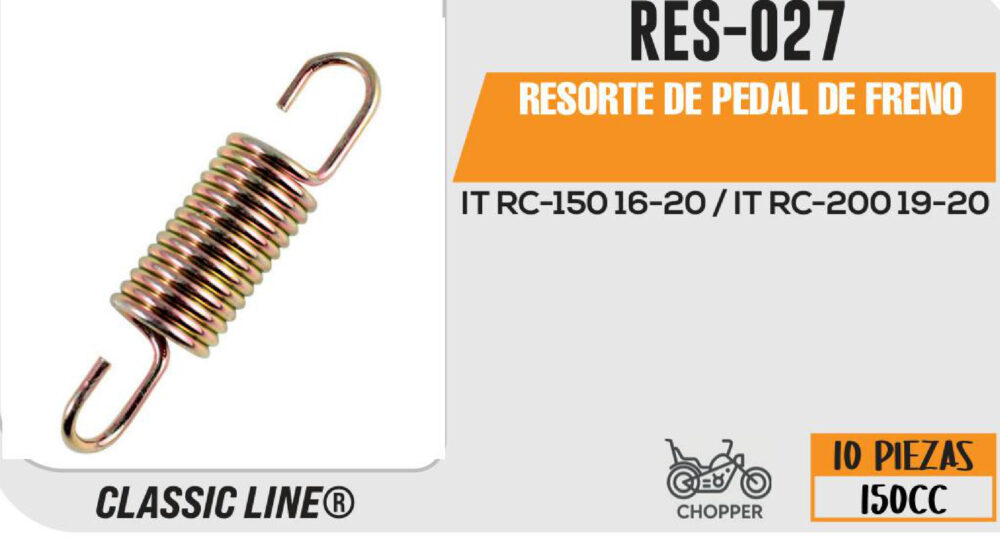 RESORTE DE PEDAL DE FRENO