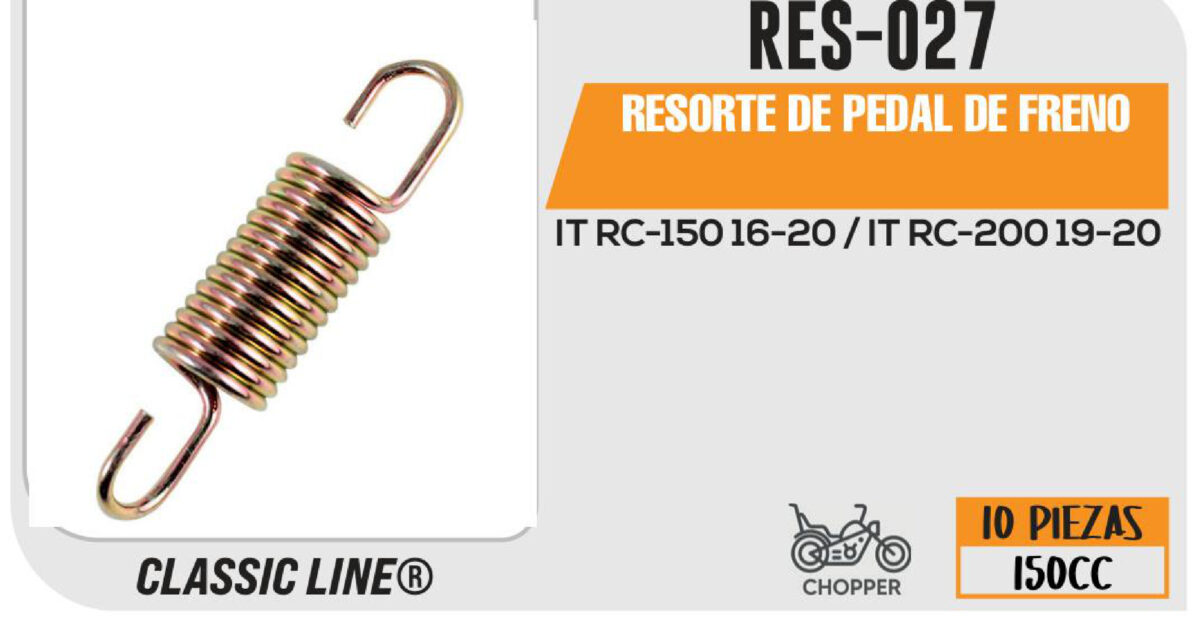 RESORTE DE PEDAL DE FRENO