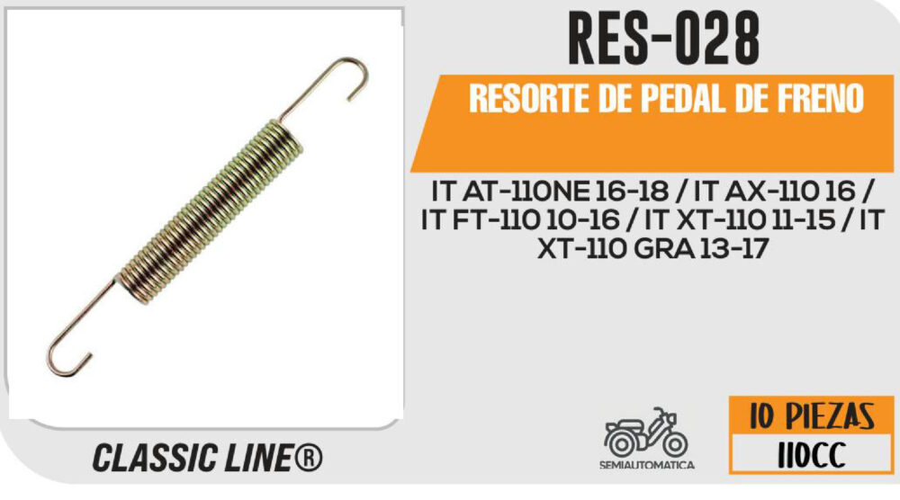 RESORTE DE PEDAL DE FRENO