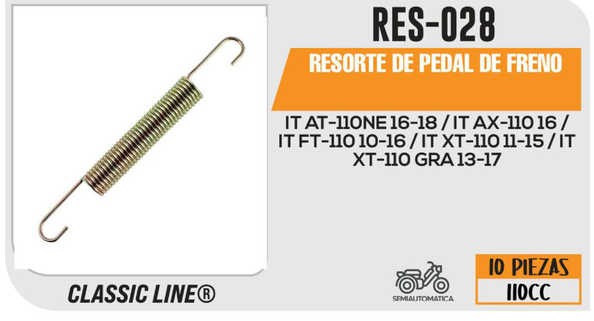 RESORTE DE PEDAL DE FRENO