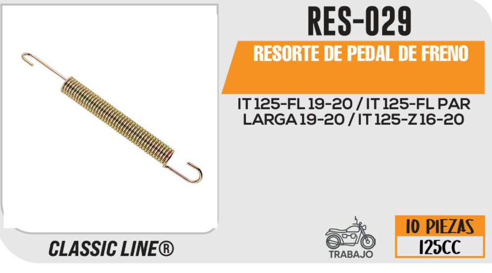 RESORTE DE PEDAL DE FRENO
