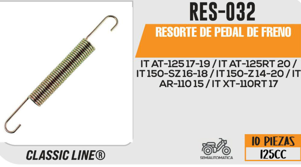 RESORTE DE PEDAL DE FRENO