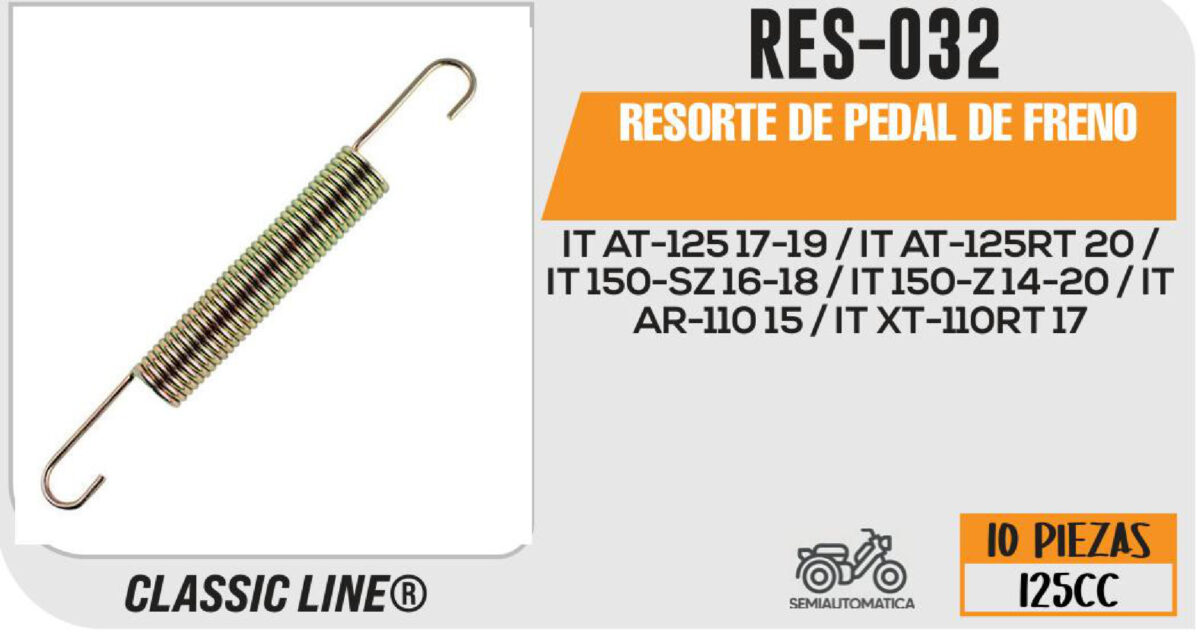 RESORTE DE PEDAL DE FRENO
