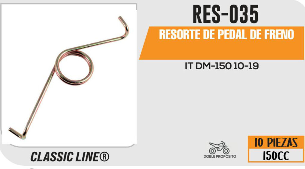 RESORTE DE PEDAL DE FRENO