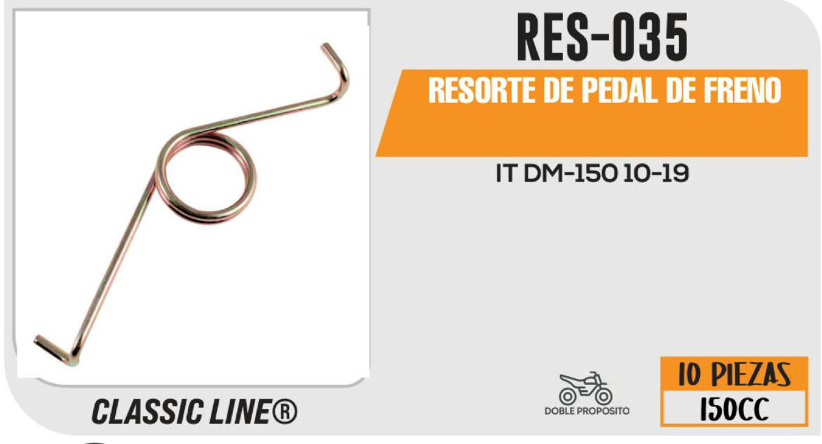 RESORTE DE PEDAL DE FRENO