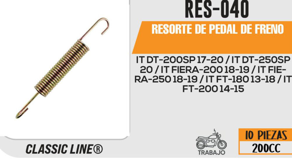 RESORTE DE PEDAL DE FRENO