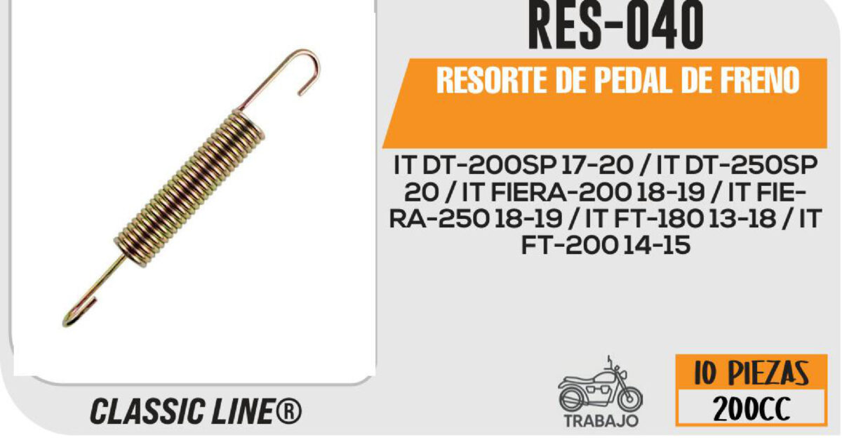 RESORTE DE PEDAL DE FRENO