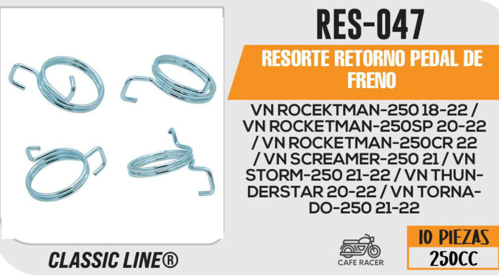 RESORTE RETORNO PEDAL DE FRENO