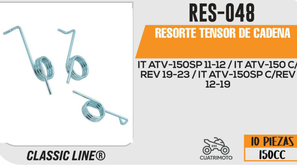 RESORTE TENSOR DE CADENA