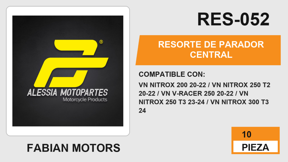 RESORTE DE PARADOR CENTRAL (10pzs)
