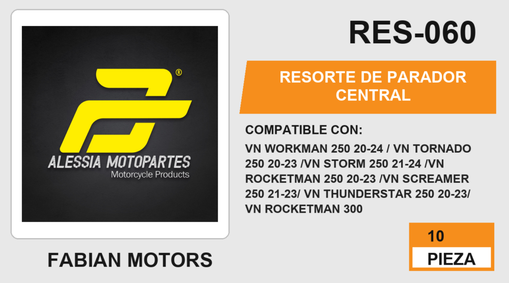 RESORTE DE PARADOR CENTRAL (10pzs)
