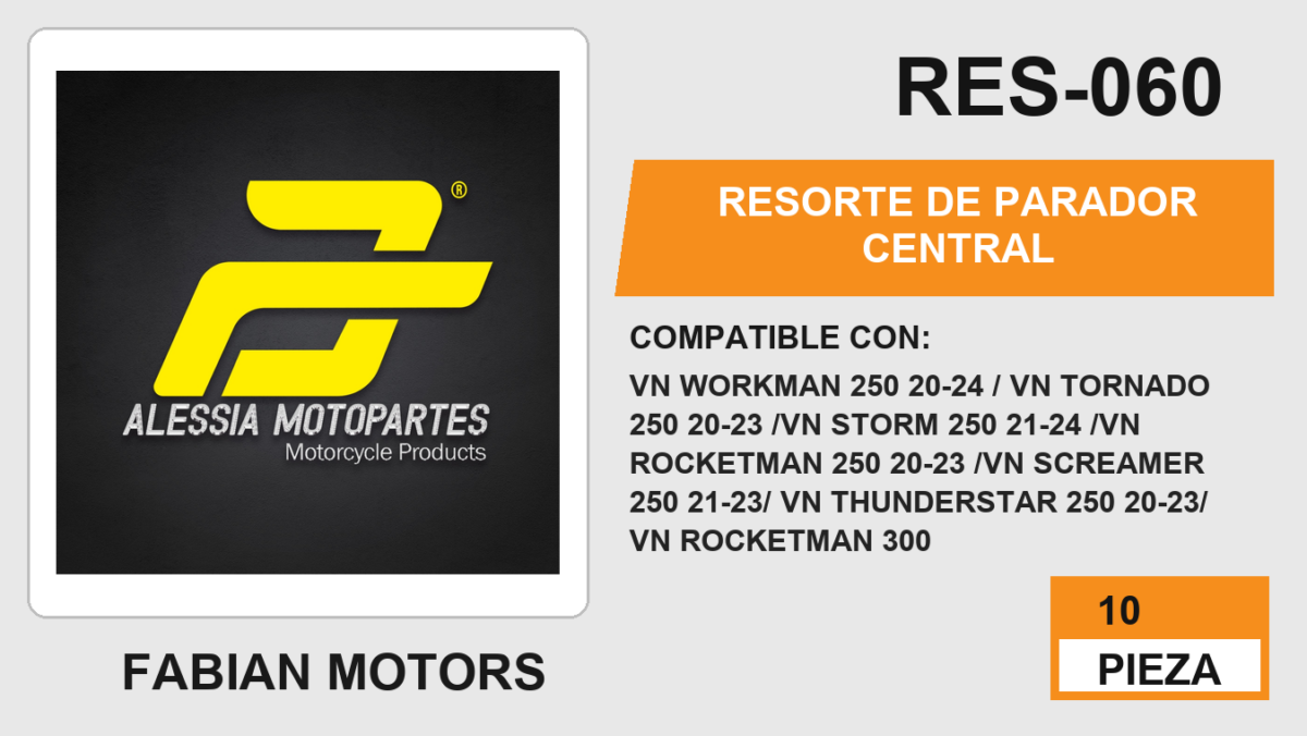 RESORTE DE PARADOR CENTRAL (10pzs)