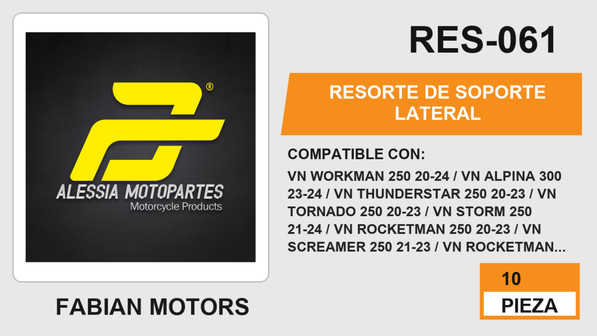RESORTE DE SOPORTE LATERAL (10pzs)