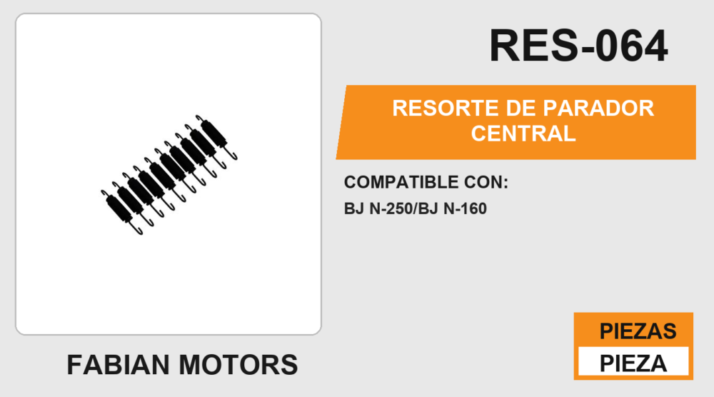 RESORTE DE PARADOR CENTRAL