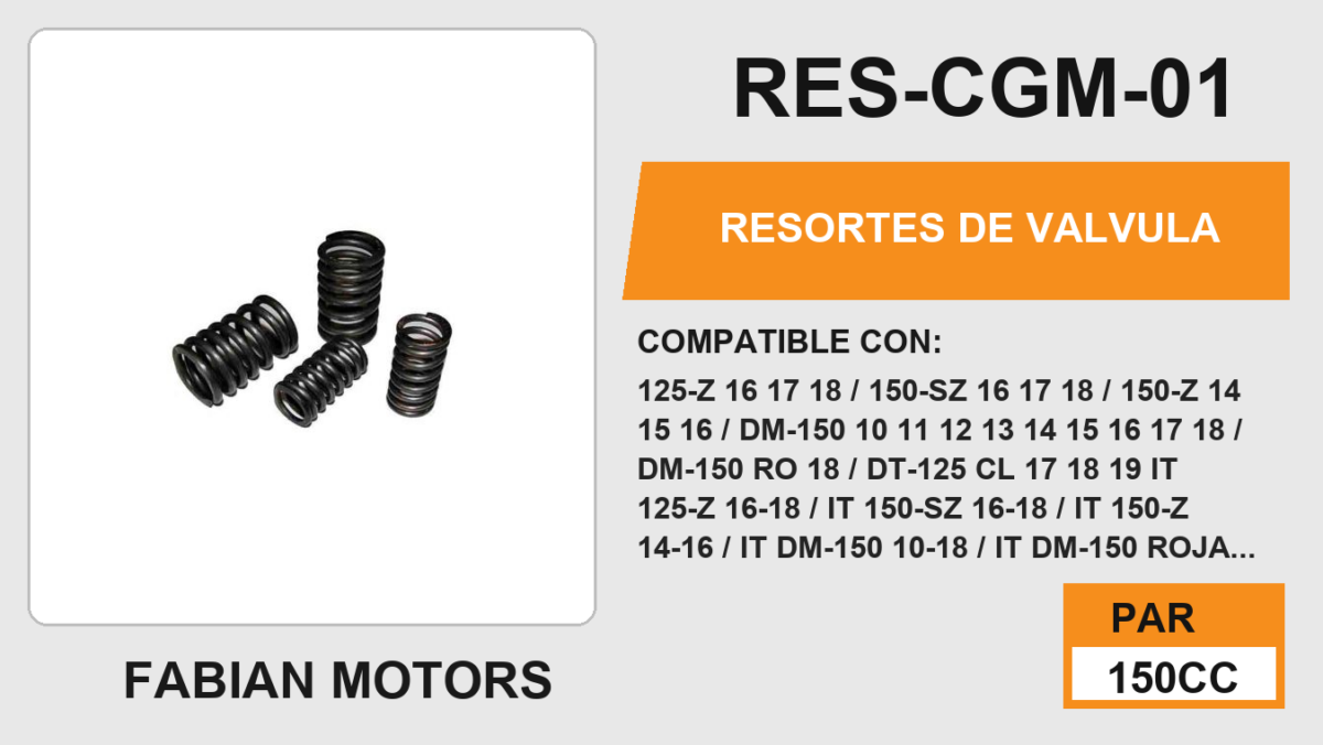 RESORTES DE VALVULA