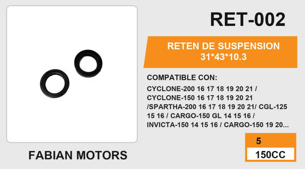 RETEN DE SUSPENSION 31*43*10.3