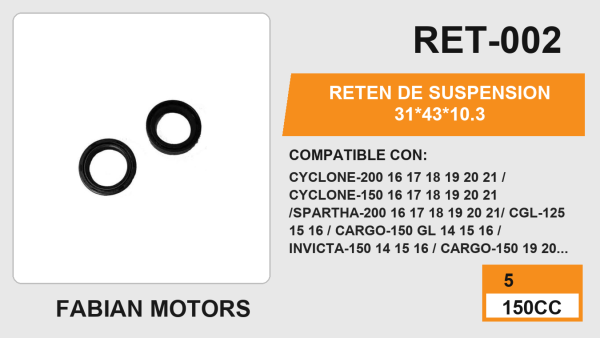 RETEN DE SUSPENSION 31*43*10.3