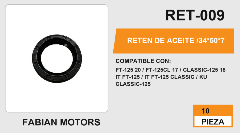 RETEN DE ACEITE 34*50*7