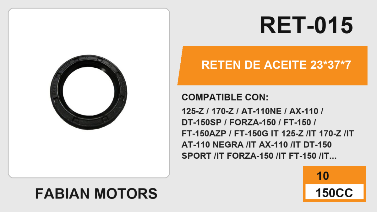 RETEN DE ACEITE 23*37*7