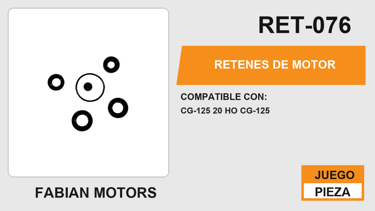 RETENES DE MOTOR