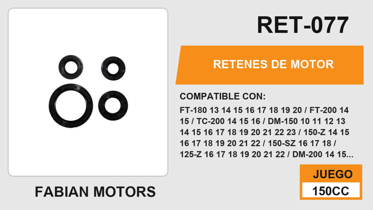 RETENES DE MOTOR