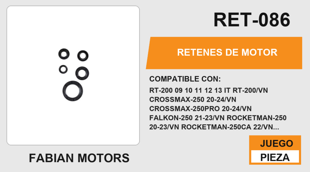 RETENES DE MOTOR