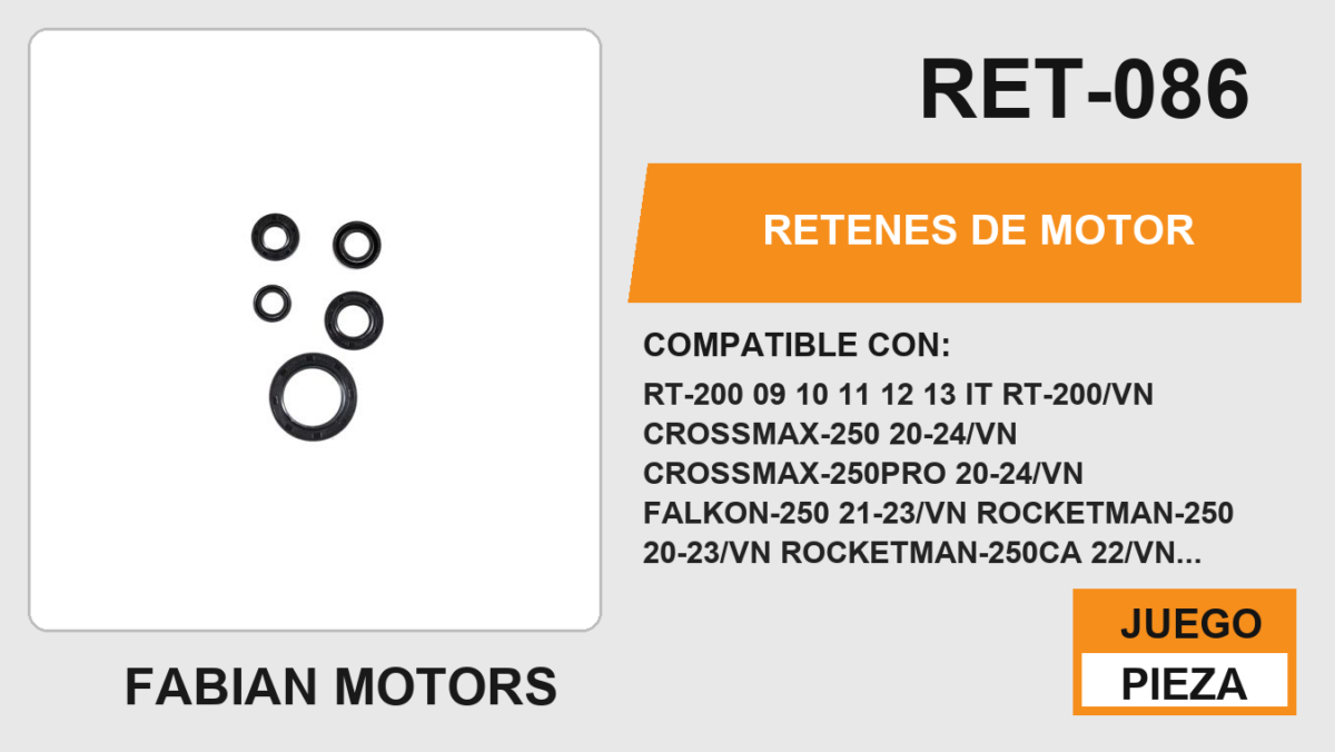 RETENES DE MOTOR