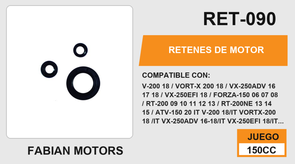 RETENES DE MOTOR