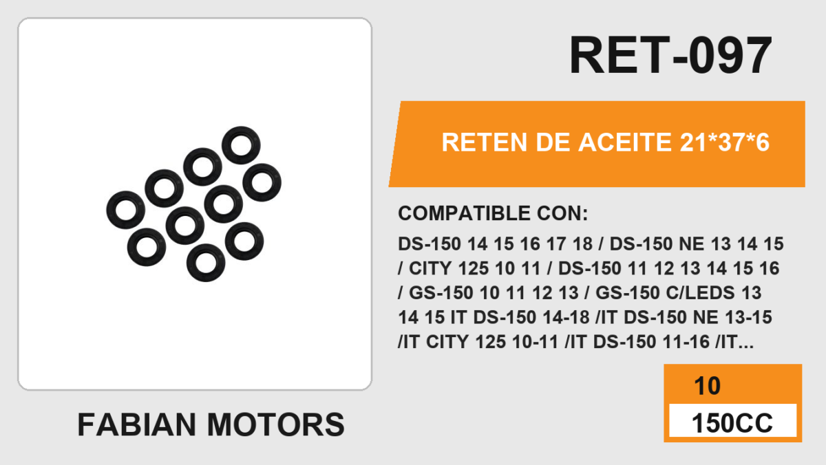 RETEN DE ACEITE 21*37*6