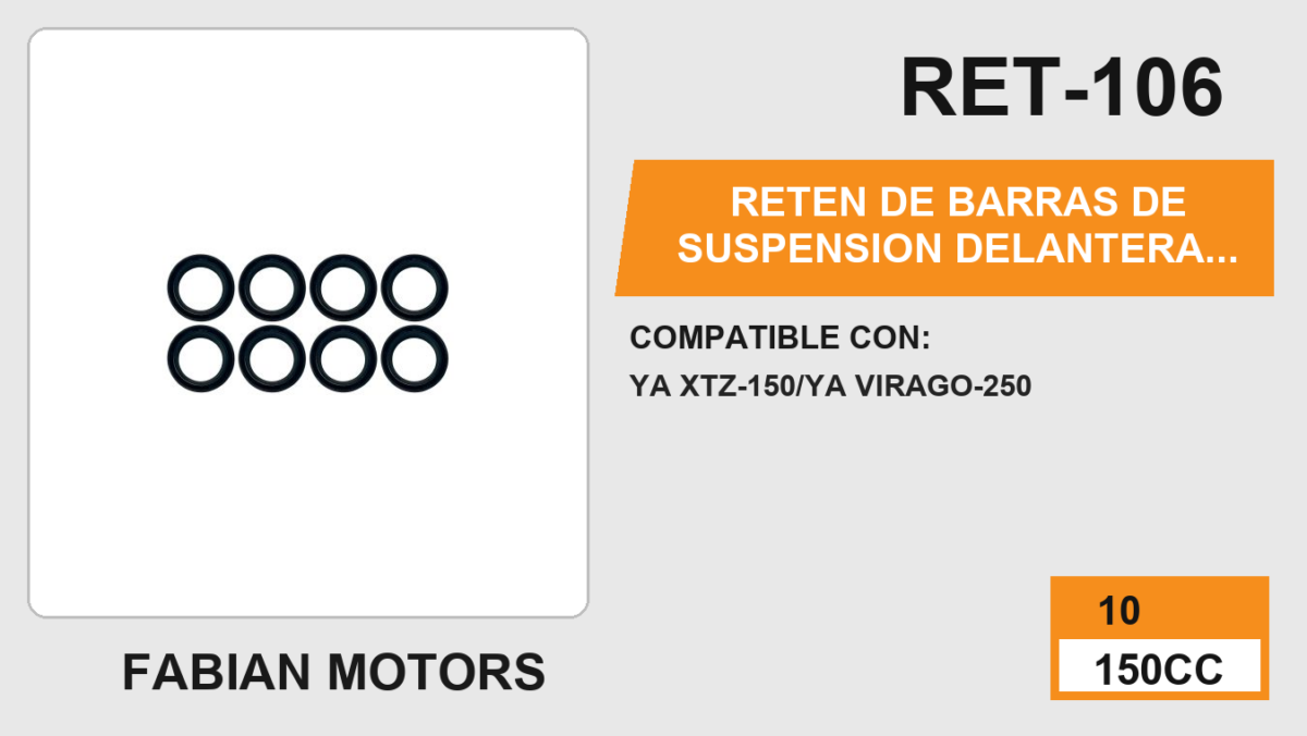 RETEN DE BARRAS DE SUSPENSION DELANTERA 33X45X10.5