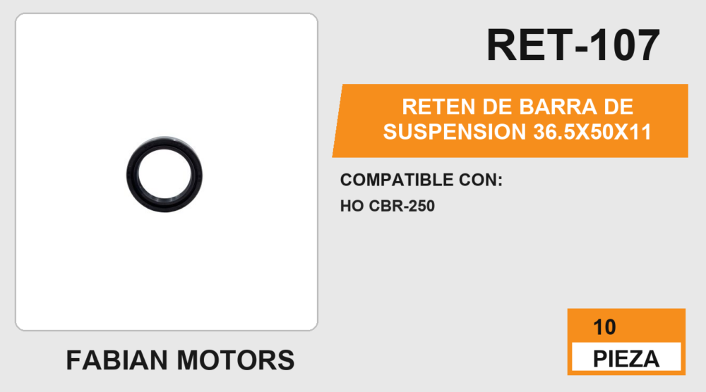 RETEN DE BARRA DE SUSPENSION 36.5X50X11