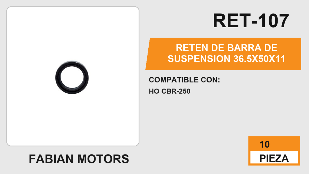 RETEN DE BARRA DE SUSPENSION 36.5X50X11