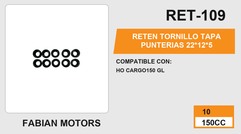 RETEN TORNILLO TAPA PUNTERIAS 22*12*5