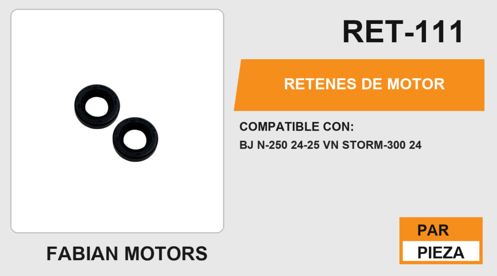 RETENES DE MOTOR